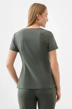 Uniformix Fizjoterapia|Bluzy-Bluza medyczna damska Healing Hands Quest HH751 OLIV