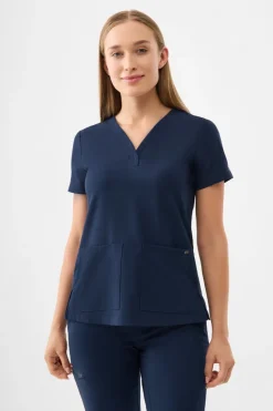 Uniformix Fizjoterapia|Bluzy-Bluza medyczna damska Healing Hands Quest HH751 NAVY