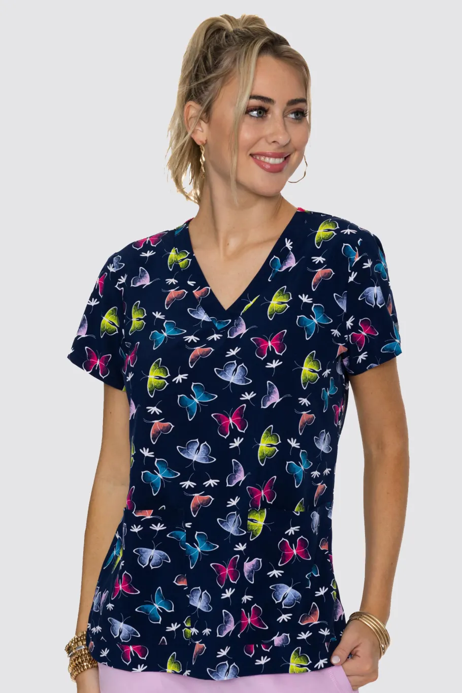 Uniformix Stomatologia|Pozostałe-Bluza medyczna damska Med Couture PRINT, 8564 DANC