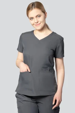 Uniformix Bluzy-Bluza medyczna damska Med Couture INSIGHT, 2411-PWTR