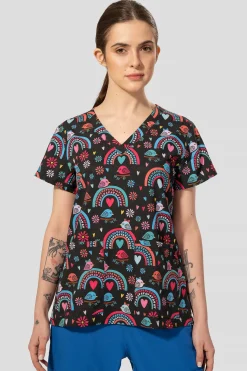 Uniformix Stomatologia|Pozostałe-Bluza medyczna damska Med Couture PRINT, 8564 RNBD