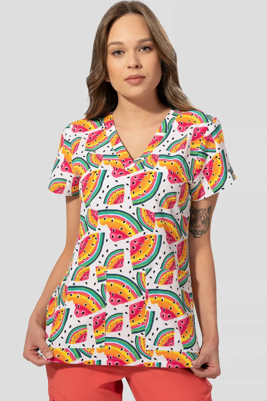 Uniformix Stomatologia|Pozostałe-Bluza medyczna damska Med Couture PRINT, 8564 WAME