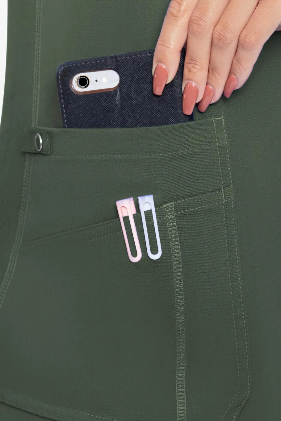 Uniformix Fizjoterapia|Bluzy-Bluza medyczna damska Med Couture Performance Touch, 7459-OLIV