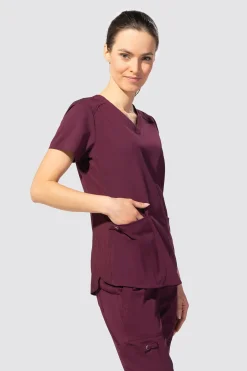 Uniformix Fizjoterapia|Bluzy-Bluza medyczna damska Med Couture Performance Touch, 7459-WINE