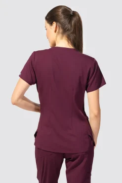 Uniformix Fizjoterapia|Bluzy-Bluza medyczna damska Med Couture Performance Touch, 7459-WINE
