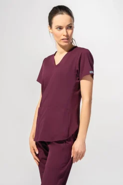 Uniformix Fizjoterapia|Bluzy-Bluza medyczna damska Med Couture Performance Touch, 7459-WINE