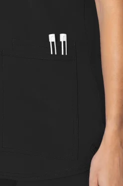 Uniformix Bluzy-Bluza medyczna damska Med Couture INSIGHT, 2411-BLAC