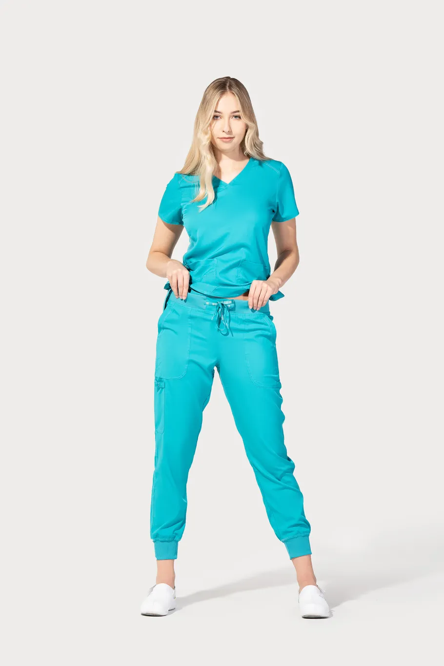 Uniformix Fizjoterapia|Bluzy-Bluza medyczna damska Med Couture Performance Touch, 7459-TEAL