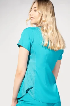 Uniformix Fizjoterapia|Bluzy-Bluza medyczna damska Med Couture Performance Touch, 7459-TEAL