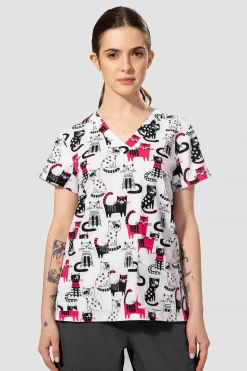 Uniformix Stomatologia|Pozostałe-Bluza medyczna damska Med Couture PRINT, 8564 CTTS