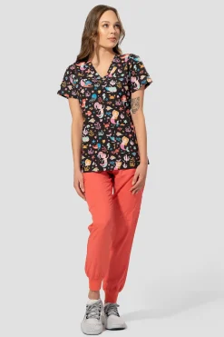 Uniformix Stomatologia|Bluzy-Bluza medyczna damska Med Couture PRINT, 8564 MMPT