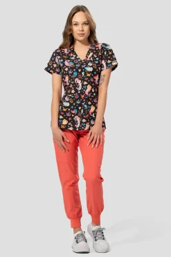 Uniformix Stomatologia|Bluzy-Bluza medyczna damska Med Couture PRINT, 8564 MMPT