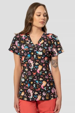 Uniformix Stomatologia|Bluzy-Bluza medyczna damska Med Couture PRINT, 8564 MMPT