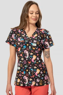 Uniformix Stomatologia|Bluzy-Bluza medyczna damska Med Couture PRINT, 8564 MMPT