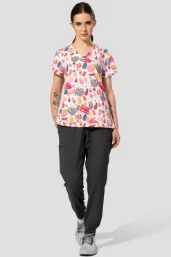 Uniformix Stomatologia|Pozostałe-Bluza medyczna damska Med Couture PRINT, 8564 SLPA