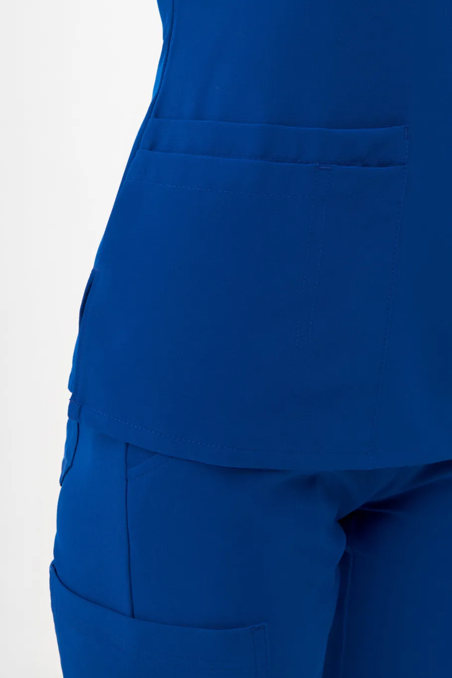 Uniformix Fizjoterapia|Kosmetologia-Bluza medyczna damska , Super Flex 4000-Royal Blue