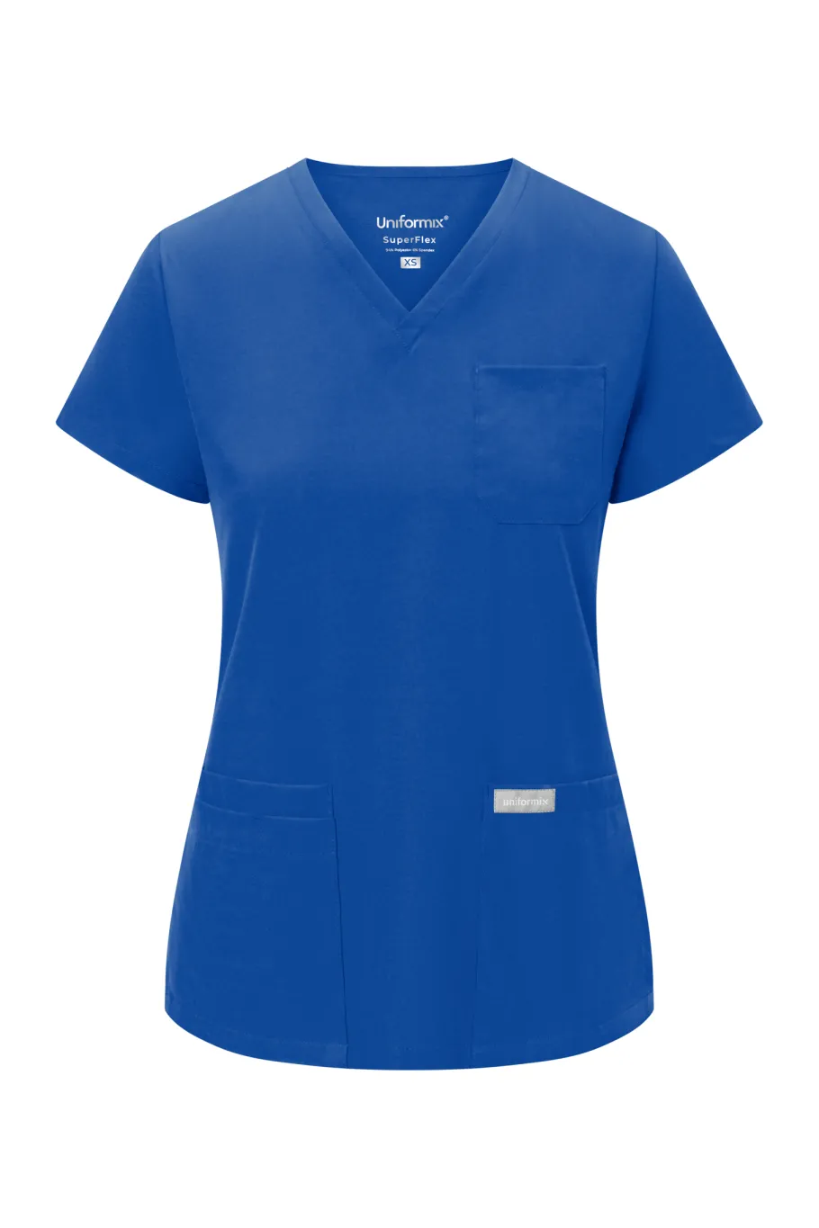 Uniformix Fizjoterapia|Kosmetologia-Bluza medyczna damska , Super Flex 4000-Royal Blue