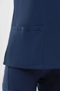 Uniformix Fizjoterapia|Kosmetologia-Bluza medyczna damska , Super Flex 4000-Navy