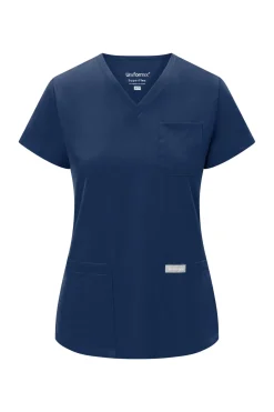 Uniformix Fizjoterapia|Kosmetologia-Bluza medyczna damska , Super Flex 4000-Navy