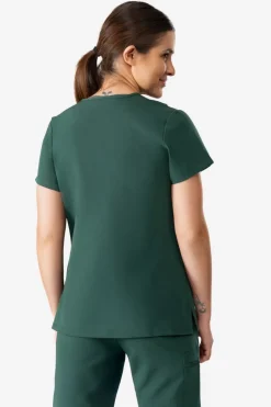 Uniformix Fizjoterapia|Kosmetologia-Bluza medyczna damska RayOn, 3000, Hunter Green