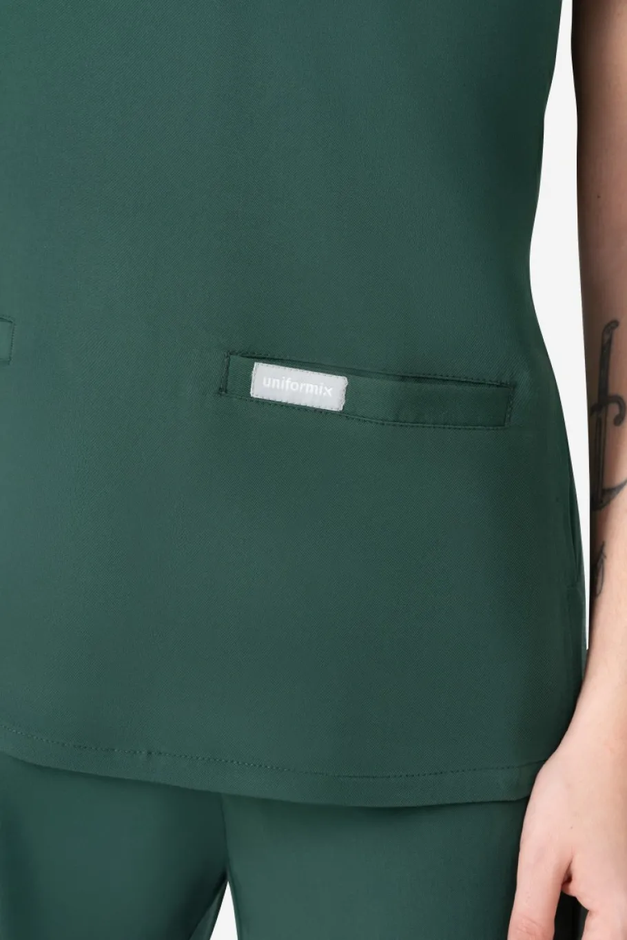 Uniformix Fizjoterapia|Kosmetologia-Bluza medyczna damska RayOn, 3000, Hunter Green