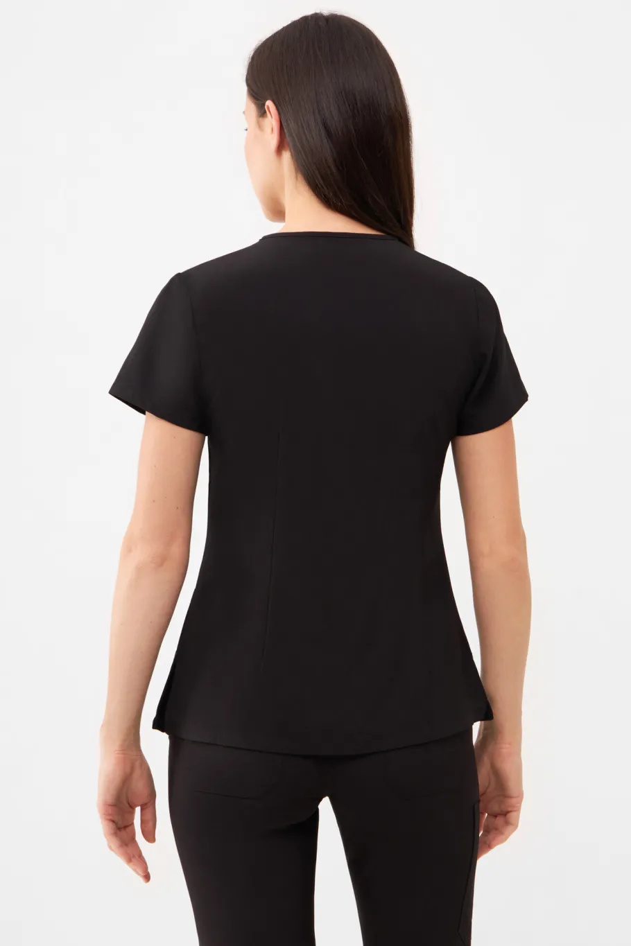 Uniformix Fizjoterapia|Kosmetologia-Bluza medyczna damska , Super Flex 4000-Black