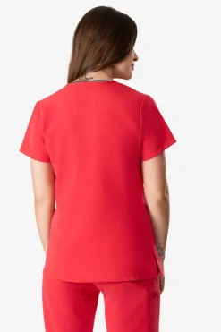 Uniformix Fizjoterapia|Kosmetologia-Bluza medyczna damska RayOn, 3000, Red