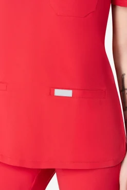 Uniformix Fizjoterapia|Kosmetologia-Bluza medyczna damska RayOn, 3000, Red
