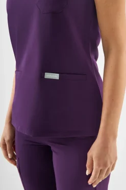 Uniformix Fizjoterapia|Kosmetologia-Bluza medyczna damska RayOn, 3000, Dark Purple