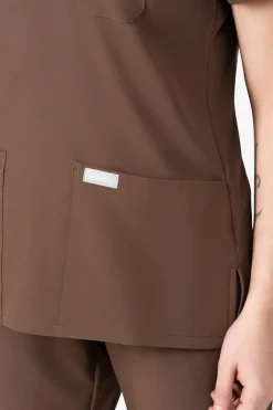Uniformix Fizjoterapia|Kosmetologia-Bluza medyczna damska , Super Flex 4000-Fresh Roast