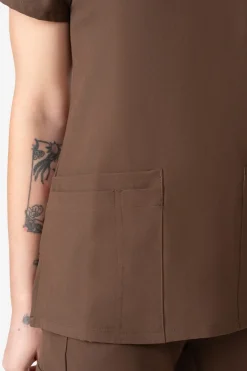 Uniformix Fizjoterapia|Kosmetologia-Bluza medyczna damska , Super Flex 4000-Fresh Roast