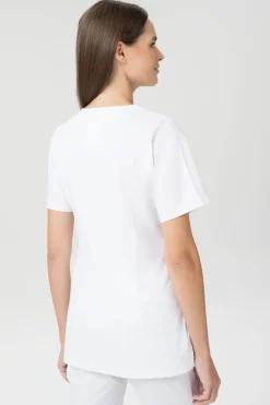 Uniformix Kosmetologia|Stomatologia-Bluza medyczna damska, FLEX ZONE FZ1001B, biały