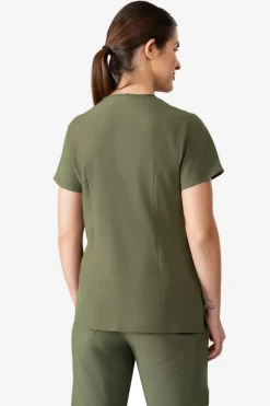 Uniformix Fizjoterapia|Kosmetologia-Bluza medyczna damska , Super Flex 4000-Tea Leaf