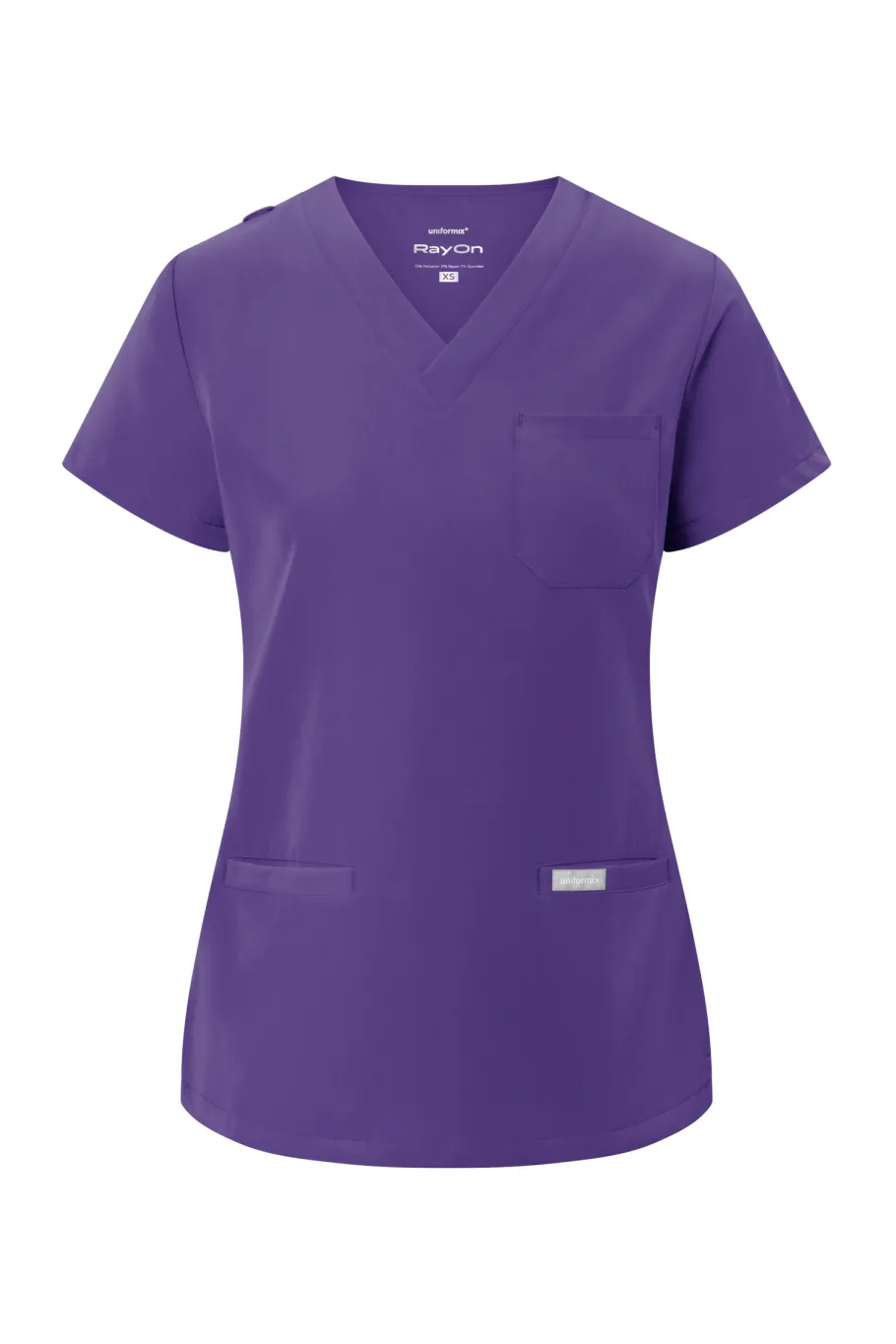 Uniformix Fizjoterapia|Kosmetologia-Bluza medyczna damska RayOn, 3000-Plum Wine