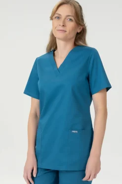 Uniformix Kosmetologia|Stomatologia-Bluza medyczna damska, FLEX ZONE FZ1001B, morski