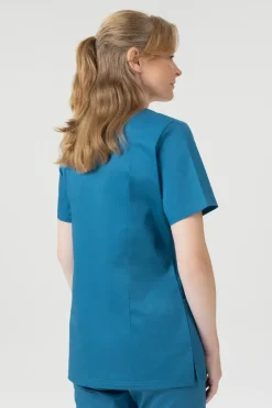 Uniformix Kosmetologia|Stomatologia-Bluza medyczna damska, FLEX ZONE FZ1001B, morski