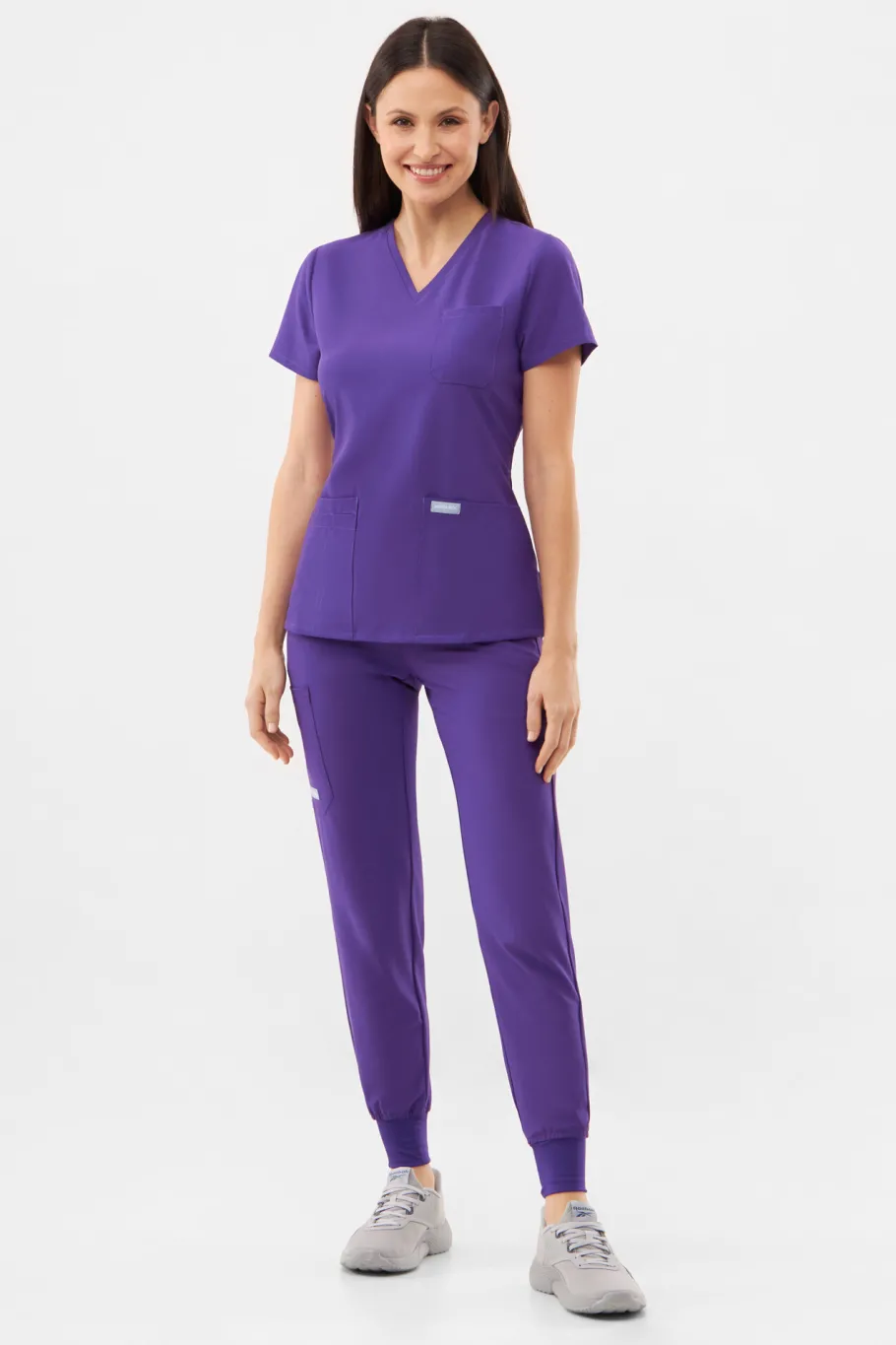 Uniformix Fizjoterapia|Kosmetologia-Bluza medyczna damska , Super Flex 4000-Plum wine