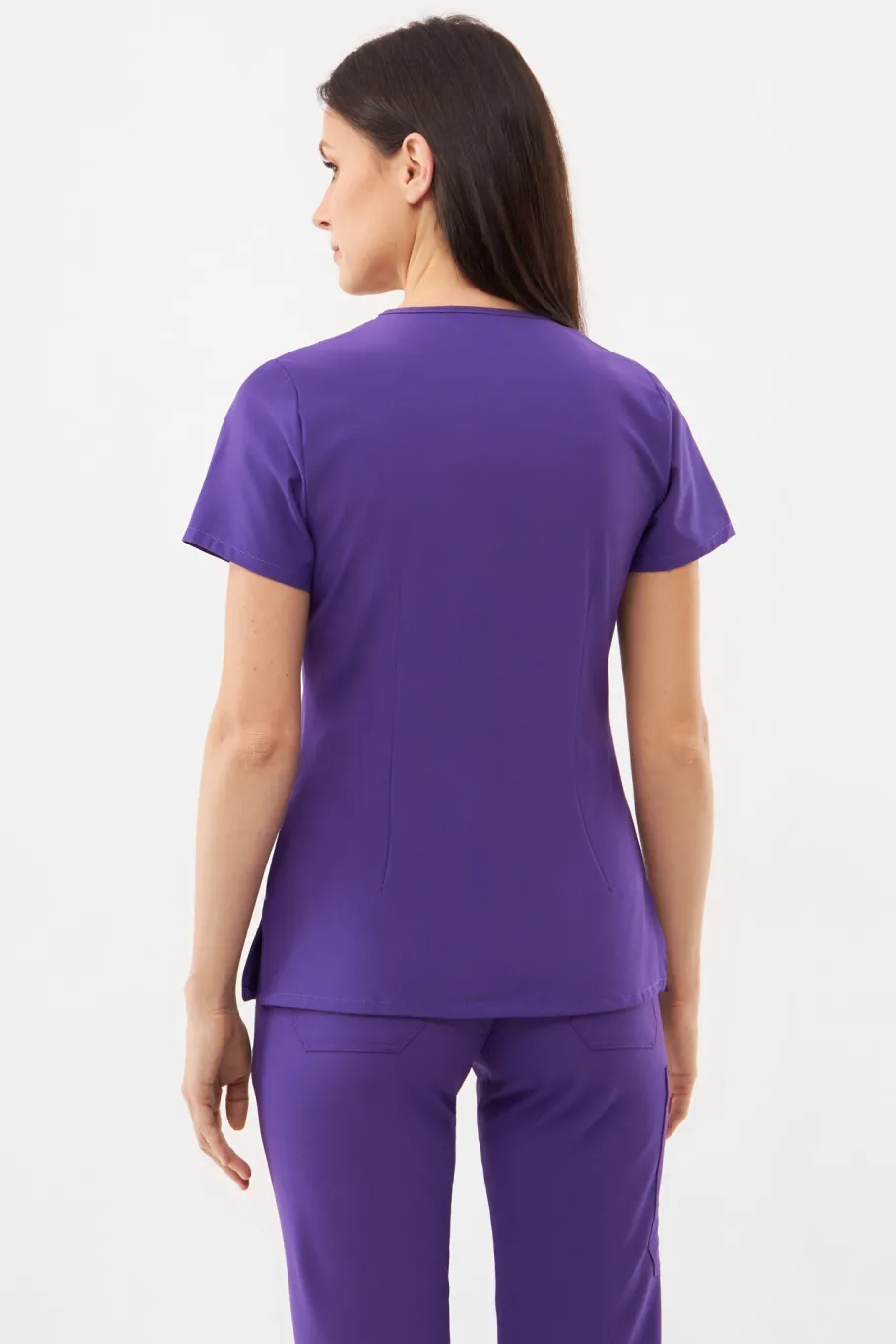 Uniformix Fizjoterapia|Kosmetologia-Bluza medyczna damska , Super Flex 4000-Plum wine