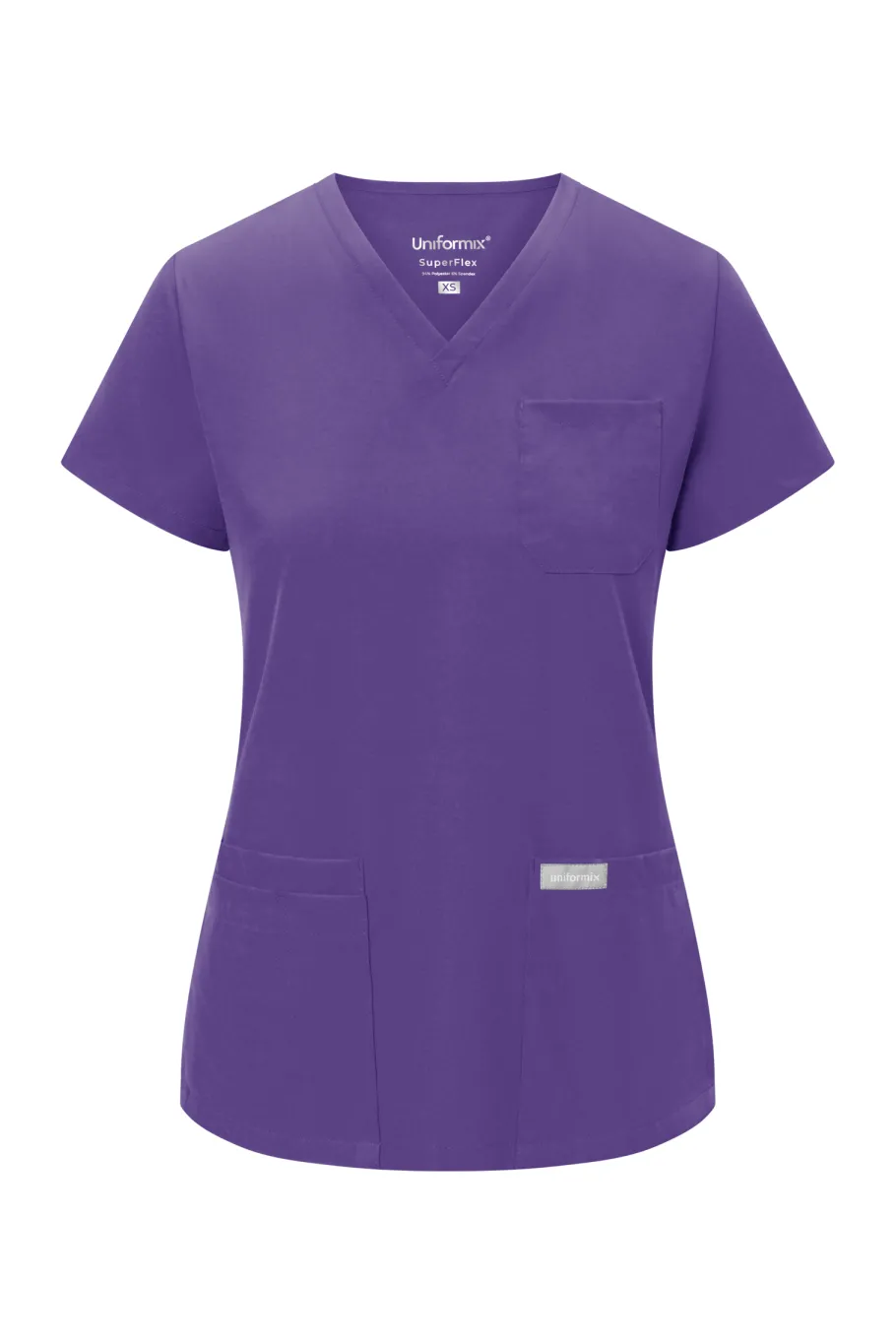 Uniformix Fizjoterapia|Kosmetologia-Bluza medyczna damska , Super Flex 4000-Plum wine