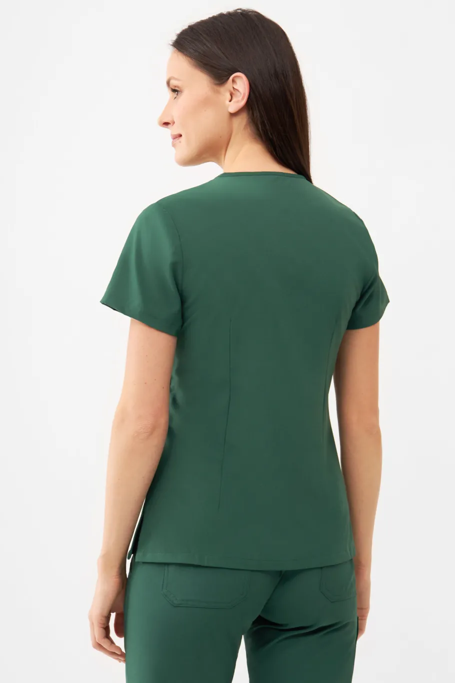 Uniformix Fizjoterapia|Kosmetologia-Bluza medyczna damska , Super Flex 4000-Hunter green