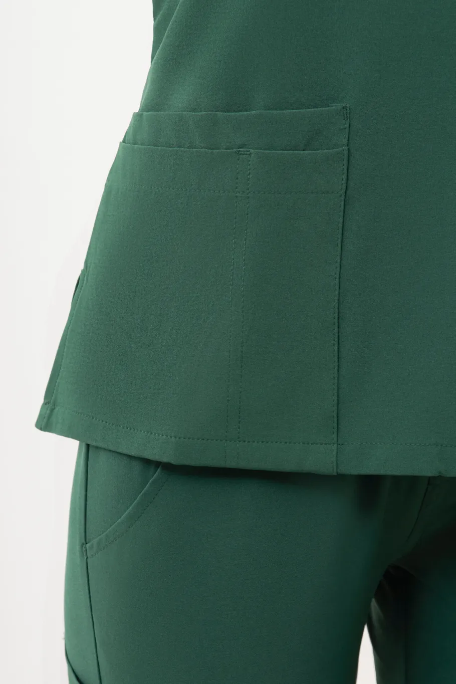 Uniformix Fizjoterapia|Kosmetologia-Bluza medyczna damska , Super Flex 4000-Hunter green