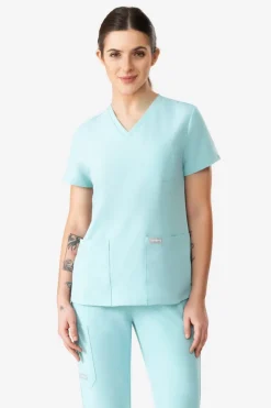 Uniformix Fizjoterapia|Kosmetologia-Bluza medyczna damska , Super Flex 4000-Medical Green