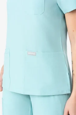 Uniformix Fizjoterapia|Kosmetologia-Bluza medyczna damska , Super Flex 4000-Medical Green