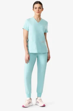 Uniformix Fizjoterapia|Kosmetologia-Bluza medyczna damska , Super Flex 4000-Medical Green