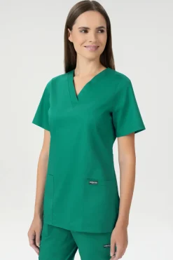 Uniformix Bluzy|Kosmetologia-Bluza medyczna damska, FLEX ZONE FZ1001B, zielony