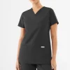 Uniformix Fizjoterapia|Kosmetologia-Bluza medyczna damska, TEAM T1000, Dark gray