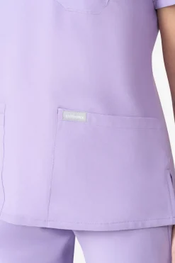 Uniformix Fizjoterapia|Kosmetologia-Bluza medyczna damska , Super Flex 4000-Purple