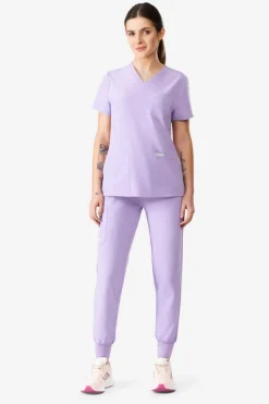Uniformix Fizjoterapia|Kosmetologia-Bluza medyczna damska , Super Flex 4000-Purple