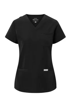 Uniformix Fizjoterapia|Kosmetologia-Bluza medyczna damska RayOn, 3000, Black