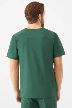 Uniformix Bluzy-Bluza medyczna męska Super Flex, 4050-Hunter green